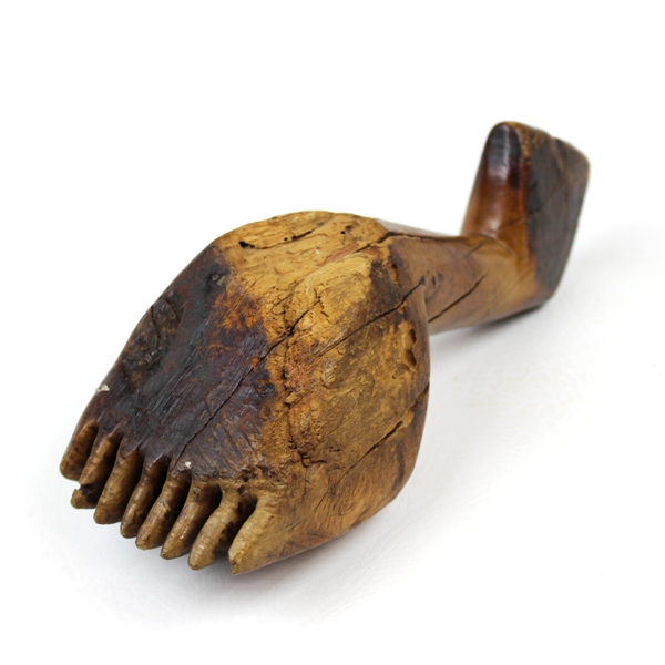 Native American wooden horse brush - 19th century