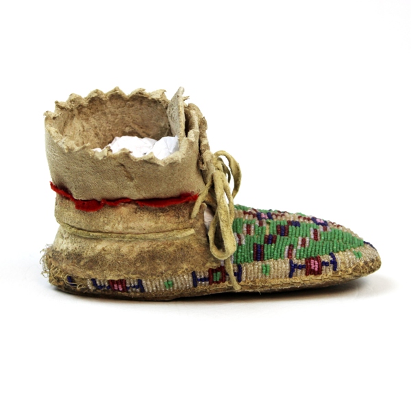 Native American child size beaded moccasins