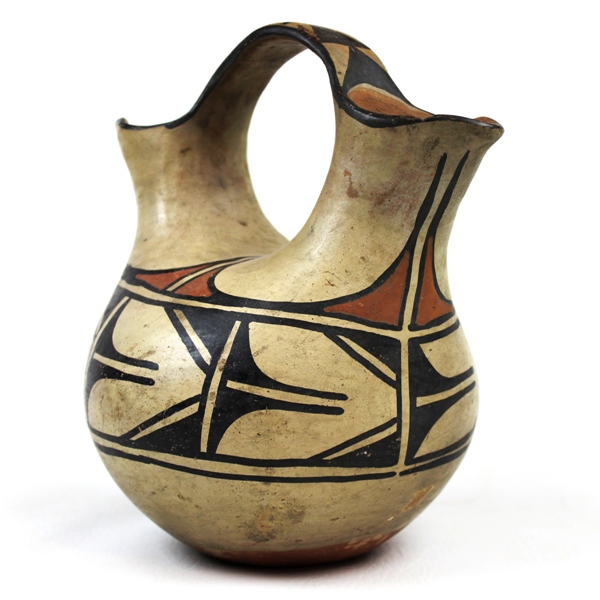 Santo Domingo Indian pueblo wedding pottery - c. 1930s