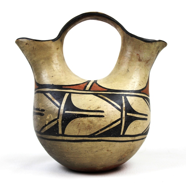 Santo Domingo Indian pueblo wedding pottery - c. 1930s