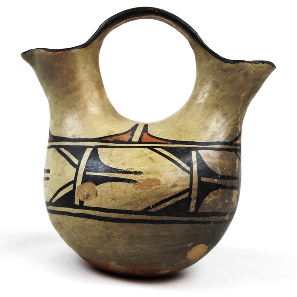 Santo Domingo Indian pueblo wedding pottery - c. 1930s