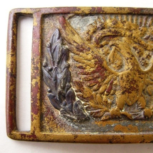 Pattern 1851 Officer's eagle sword belt buckle dug out of Glorieta Pass, NM