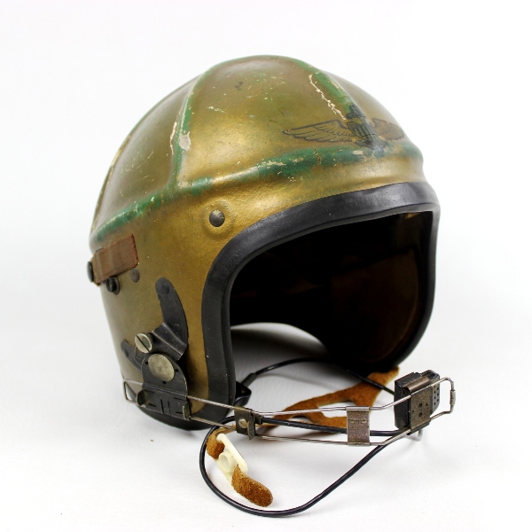 Korean War era USN jet pilot flight helmet type H-4 - Identified