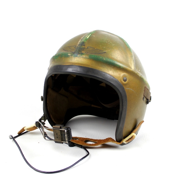 Korean War era USN jet pilot flight helmet type H-4 - Identified