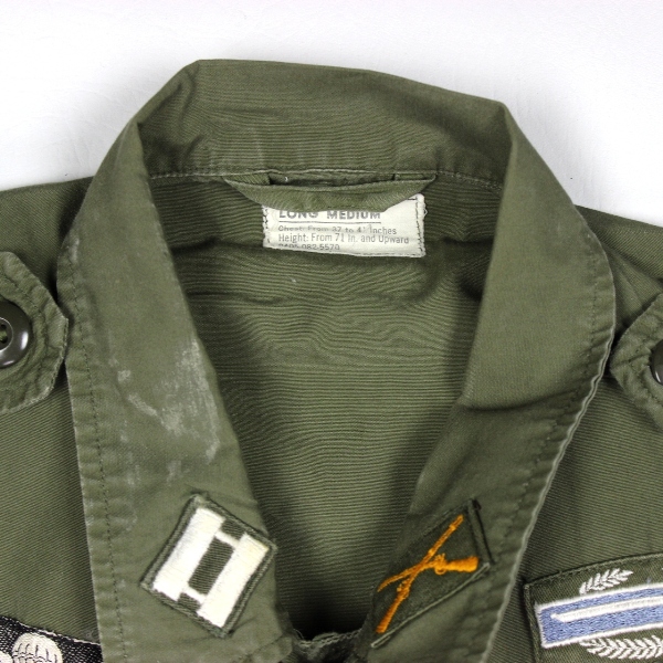 5th SFG 1st Pattern jungle jacket w/ green beret