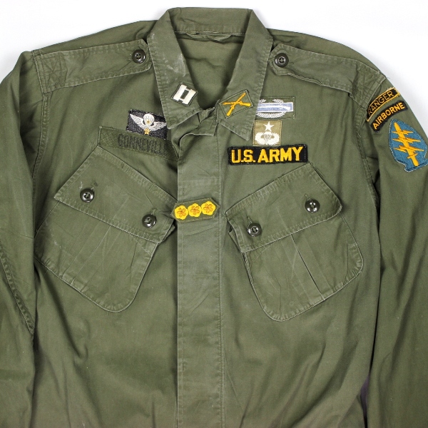 5th SFG 1st Pattern jungle jacket w/ green beret