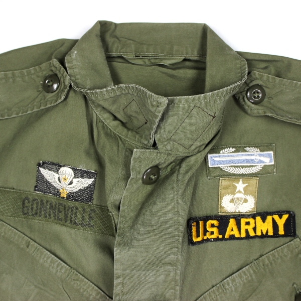 5th SFG 1st Pattern jungle jacket w/ green beret