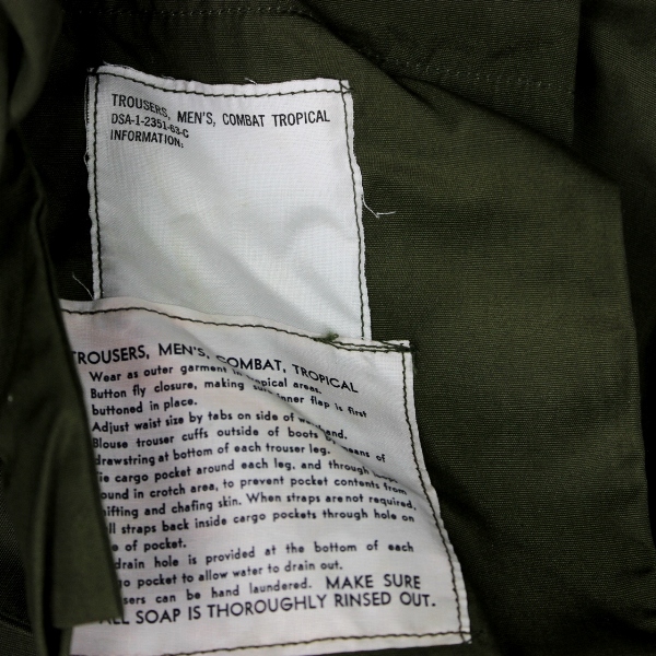 1st pattern jungle fatigue trousers - Regular Medium