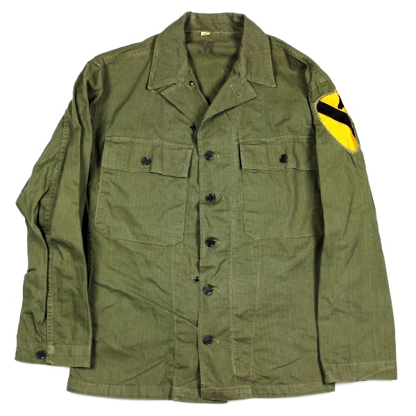 HBT fatigue jacket w/ 1st Cavalry Division patch