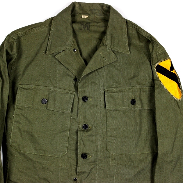 HBT fatigue jacket w/ 1st Cavalry Division patch