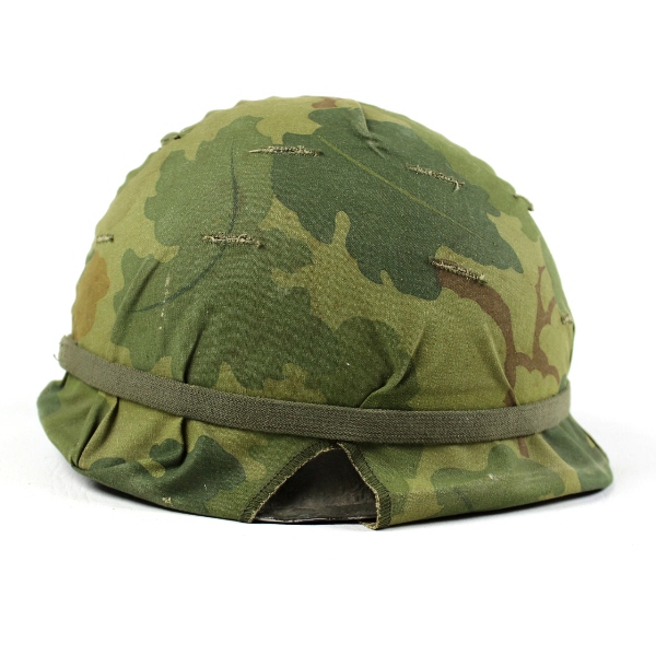 US Army M1 helmet w/ liner and cam cover