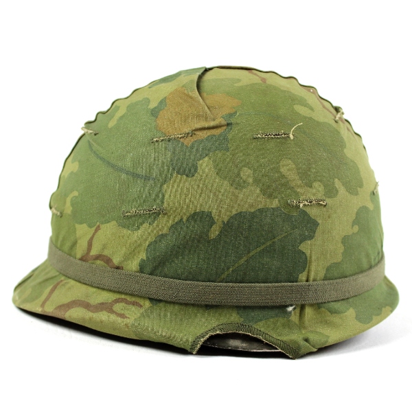 US Army M1 helmet w/ liner and cam cover