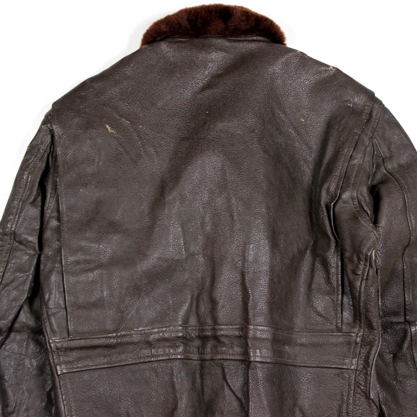 Leather flight jacket type G-1 w/ squadron patch