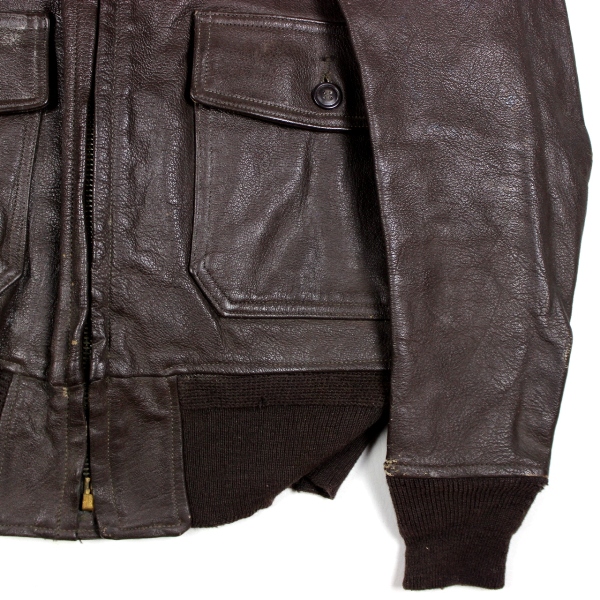 Leather flight jacket type G-1 w/ squadron patch