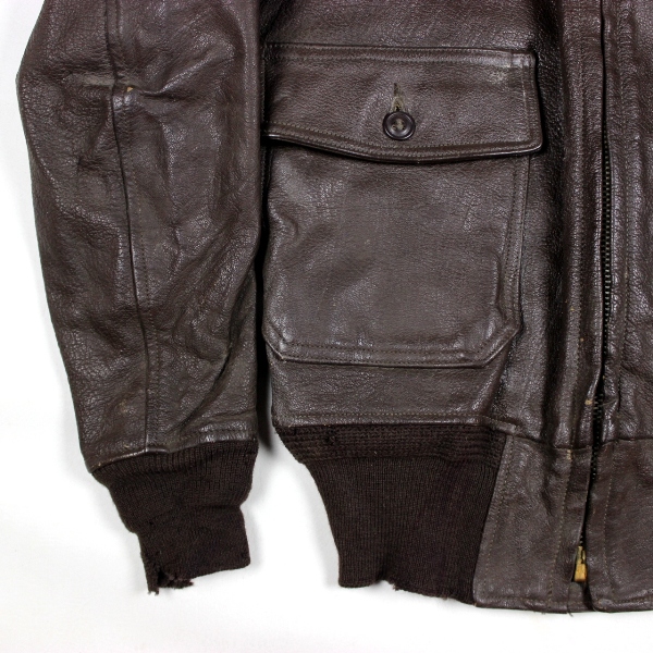 Leather flight jacket type G-1 w/ squadron patch