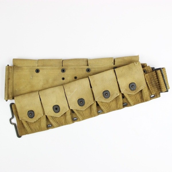 M1910 US Army dismounted rifle cartridge belt - Mills 1918