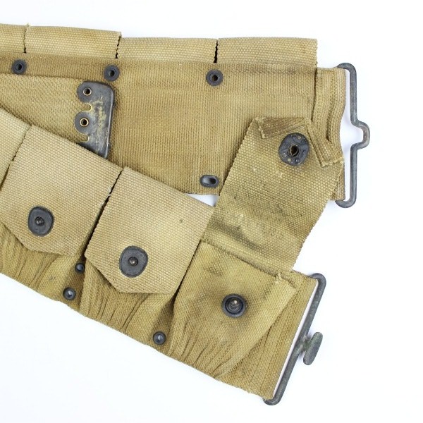 M1910 US Army dismounted rifle cartridge belt - Mills 1918