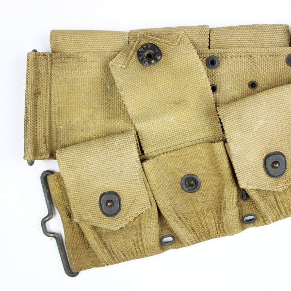 M1910 US Army dismounted rifle cartridge belt - Mills 1918