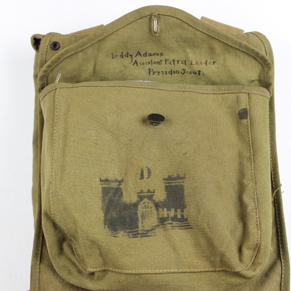 M1910 canvas haversack w/ complete mess kit - R.I.A. 1915