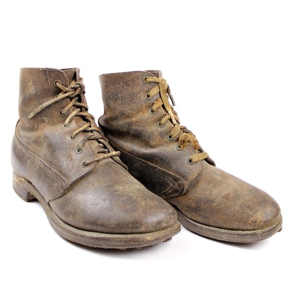 M1917 trench roughout leather boots - 7 1/2 EE