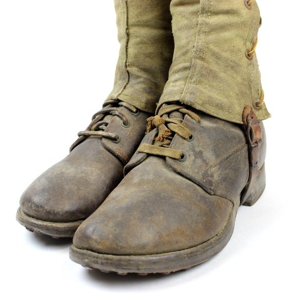 M1917 trench roughout leather boots - 7 1/2 EE