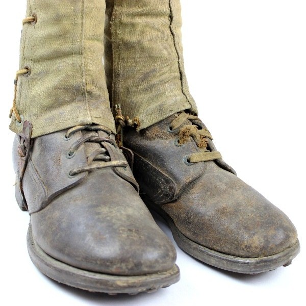 M1917 trench roughout leather boots - 7 1/2 EE