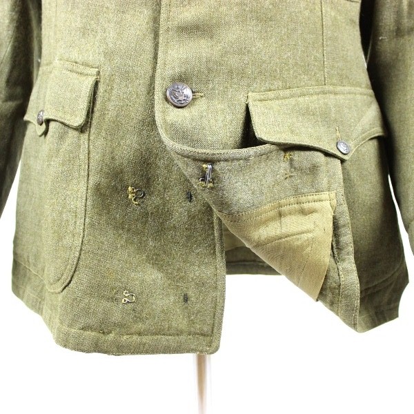 M1917 OD wool service tunic - 89th ID - 341st Artillery Bn - Co C