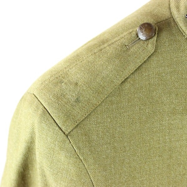 Custom tailored artillery officer OD wool tunic