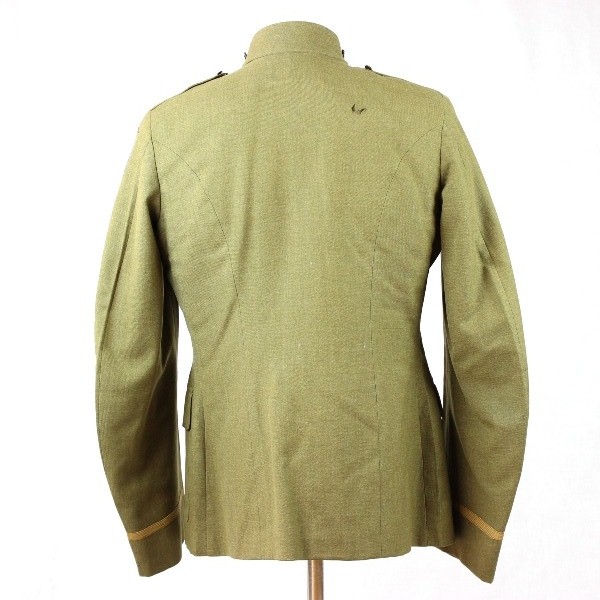 Custom tailored artillery officer OD wool tunic