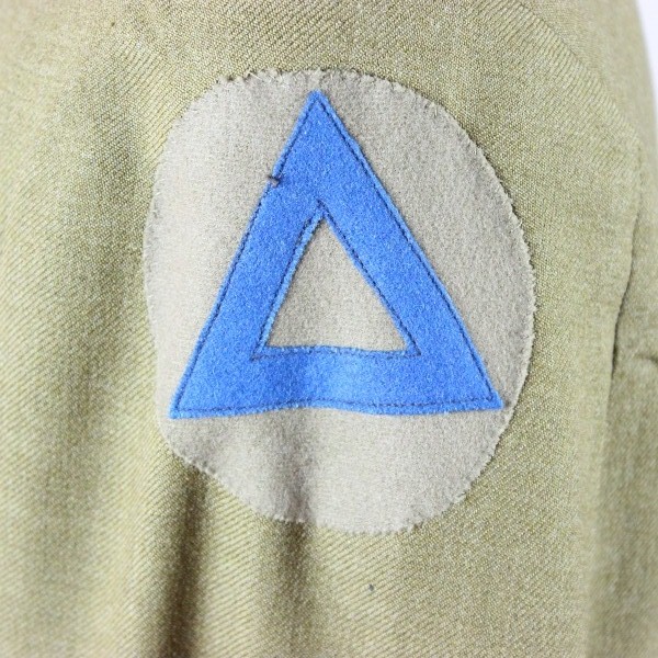 Custom tailored artillery officer OD wool tunic