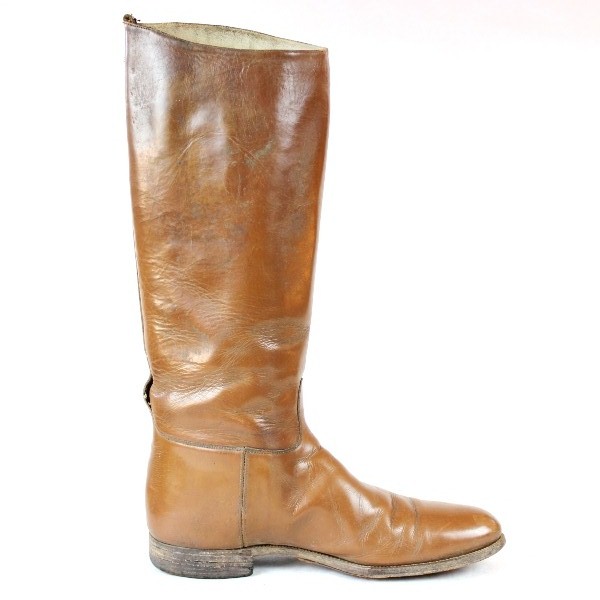 Officers russet leather cavalry riding boots