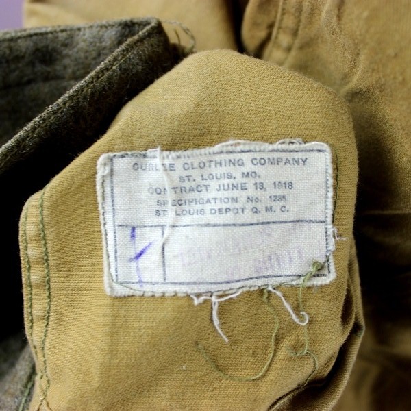 M1917 OD Wool service tunic - Medical Corps - Ided