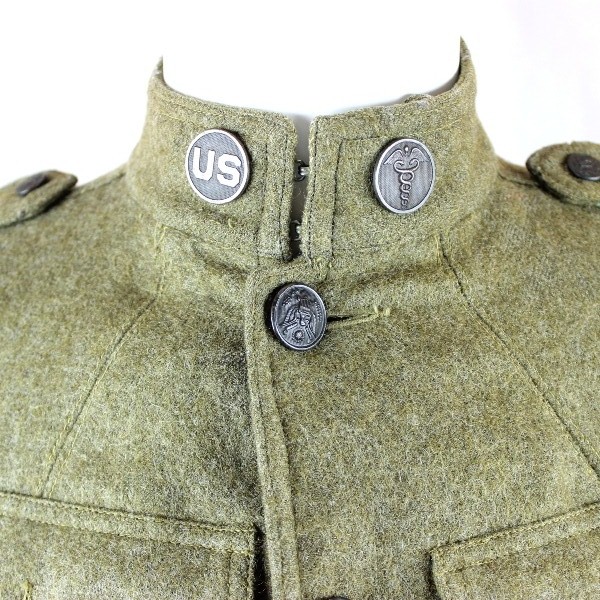 M1917 OD Wool service tunic - Medical Corps - Ided