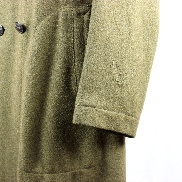 M1918 wool service overcoat - identified