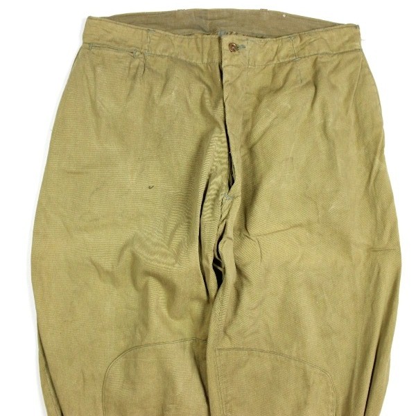 Khaki cotton service trousers - W32 L24