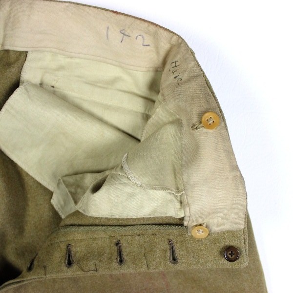 1920 OD wool officer tunic and breeches - Ided