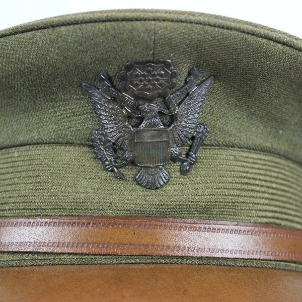 M1912 US Army officers visor cap - Excellent!