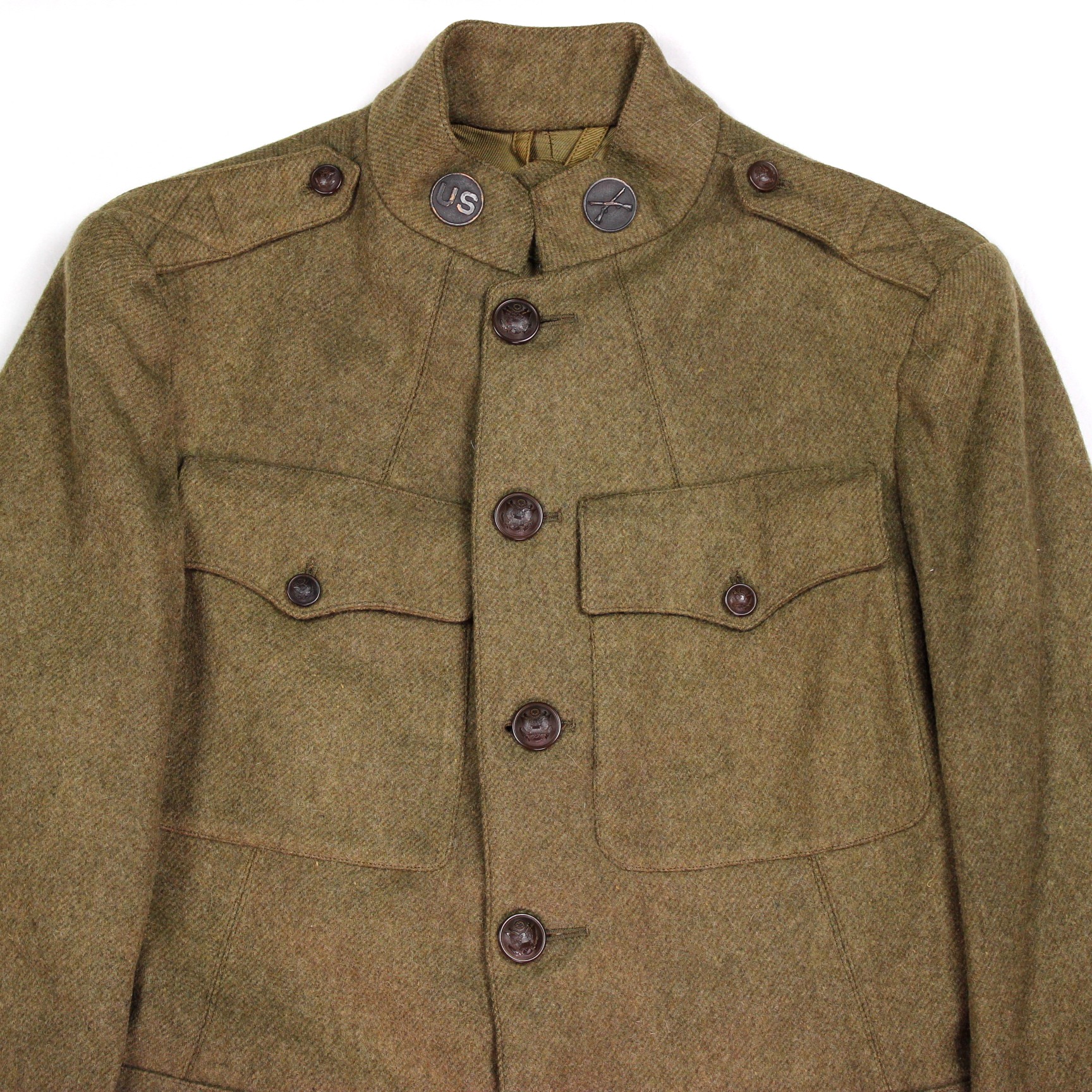 M1917 OD wool service coat w/ matching breeches