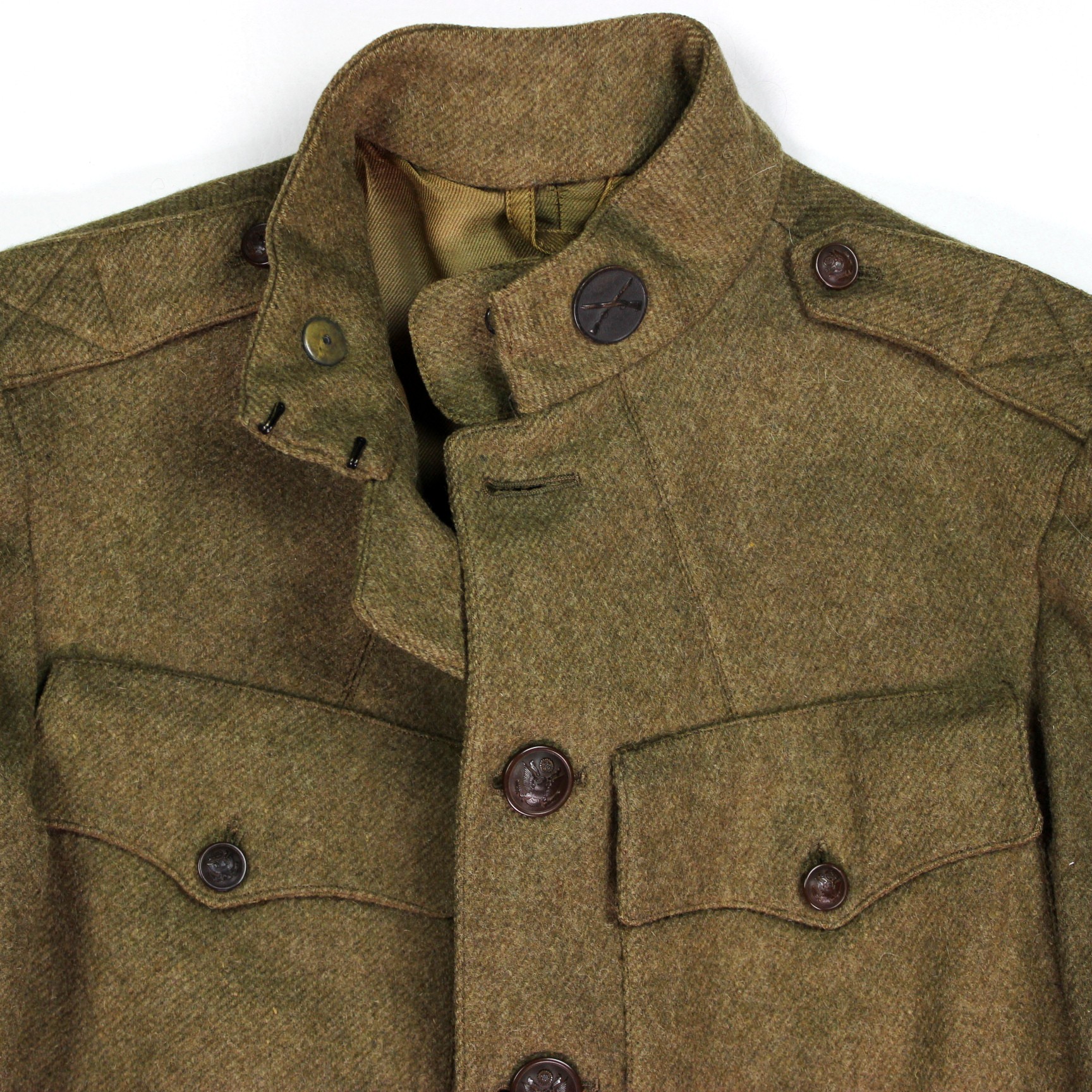 M1917 OD wool service coat w/ matching breeches