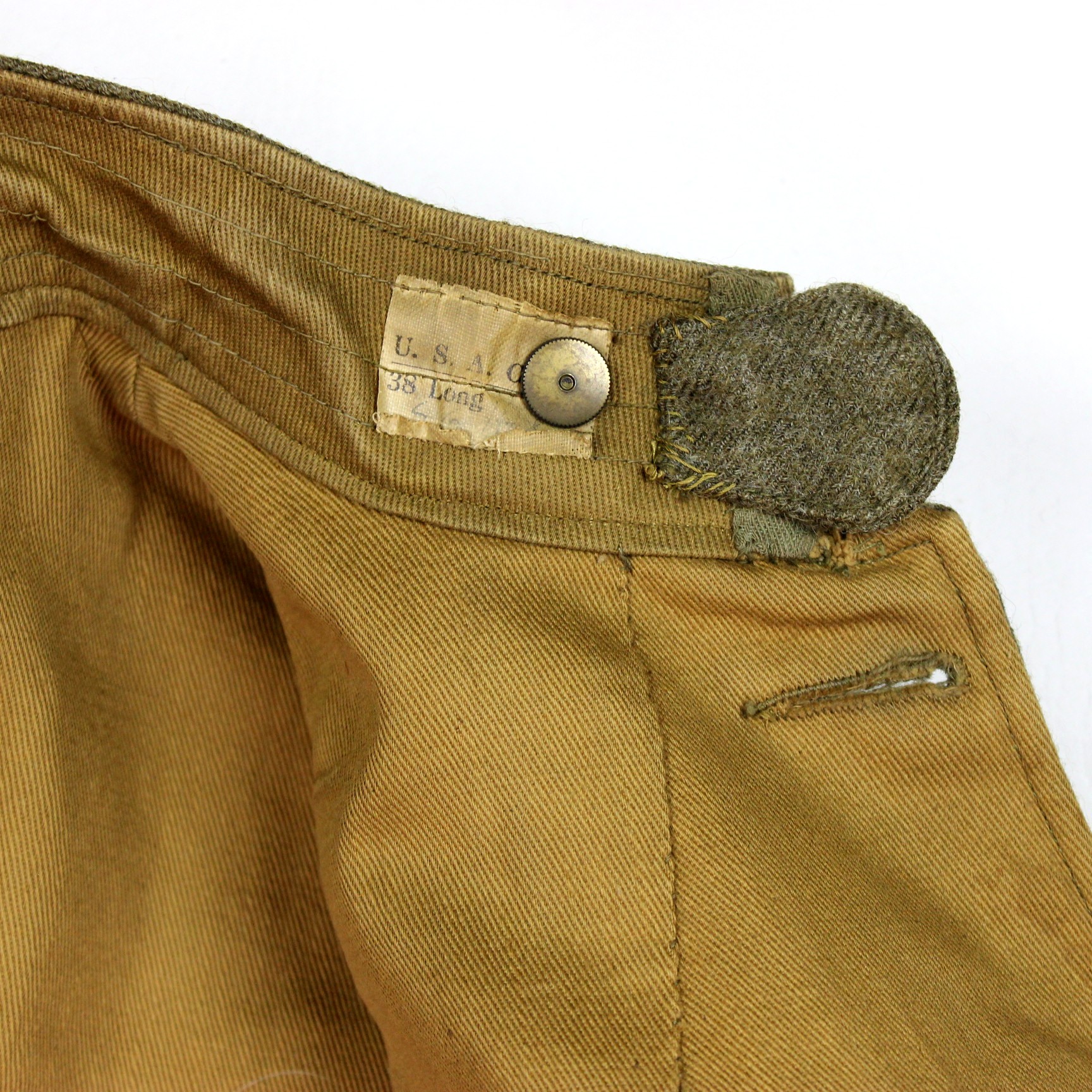 M1918 OD wool Pershing type service coat w/ matching breeches