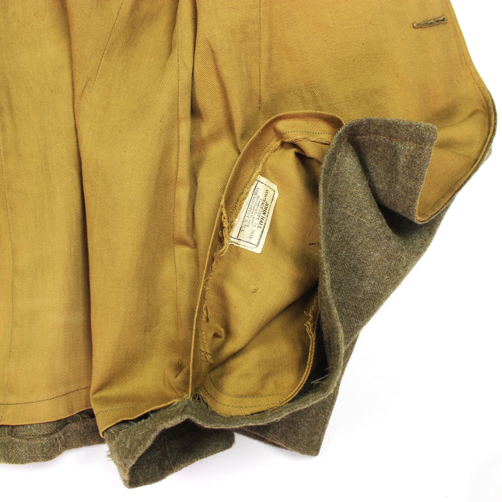 M1918 OD wool Pershing type service coat w/ matching breeches