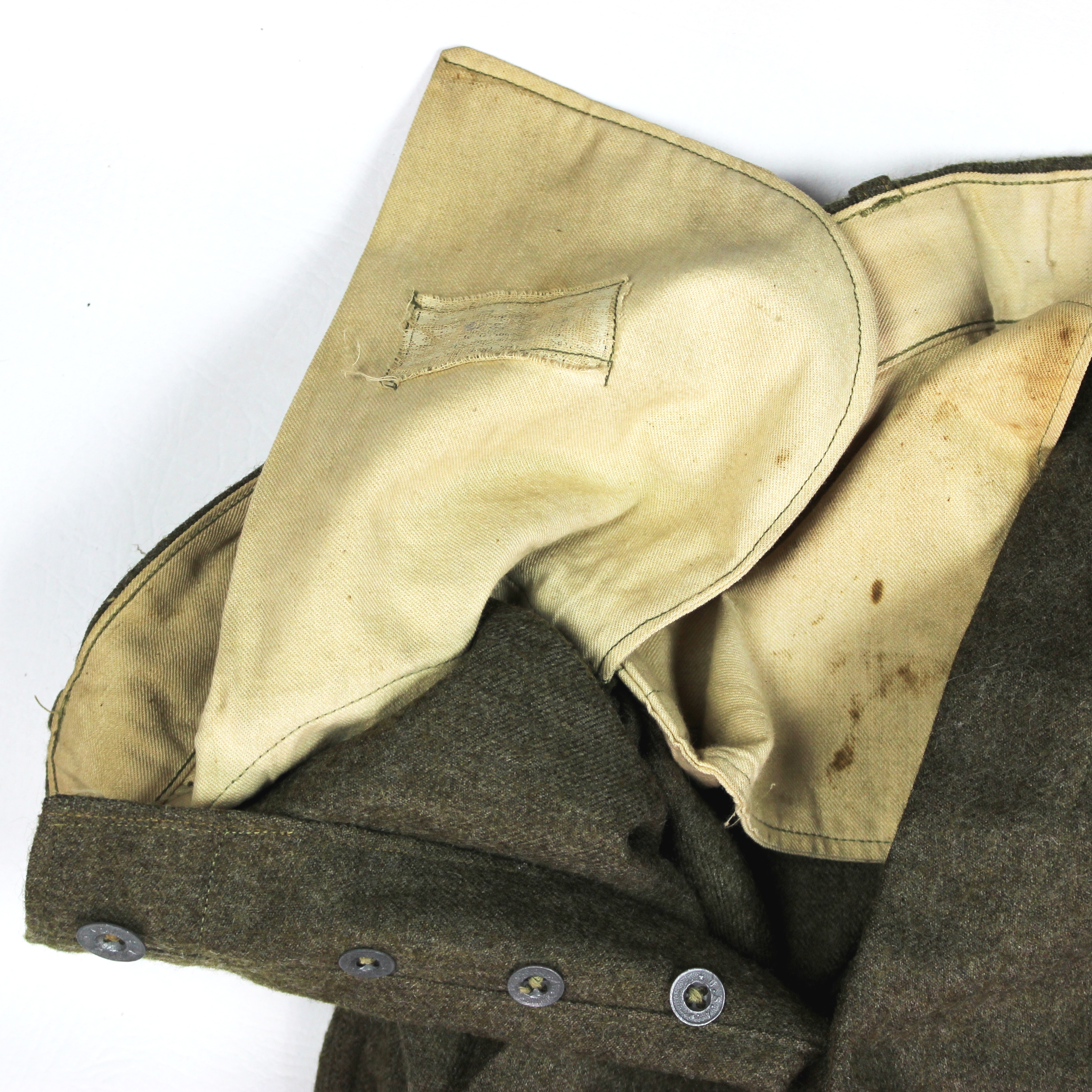 M1918 OD wool Pershing type service coat w/ matching breeches