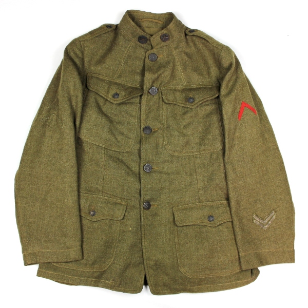 M1917 OD wool service coat - Artillery