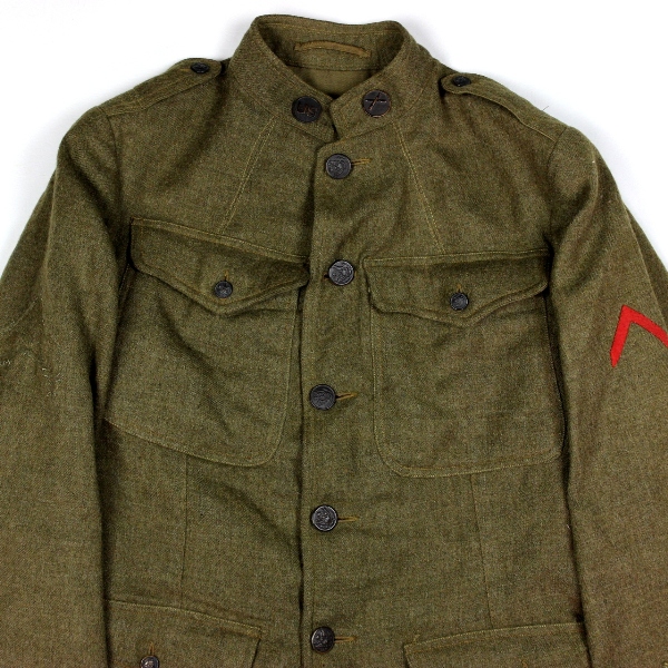 M1917 OD wool service coat - Artillery