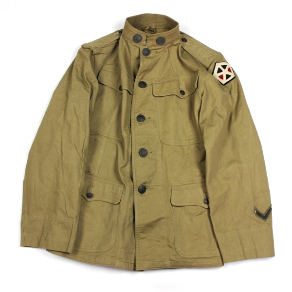 M1911 khaki / tan cotton service coat - 5th Corps engineers