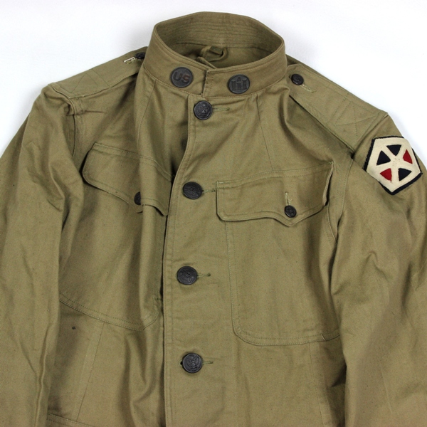 M1911 khaki / tan cotton service coat - 5th Corps engineers