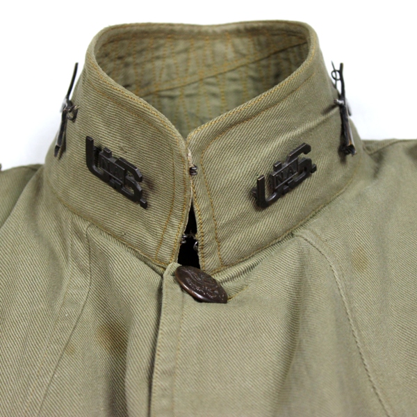 Officers khaki / tan cotton service coat - US NA Infantry