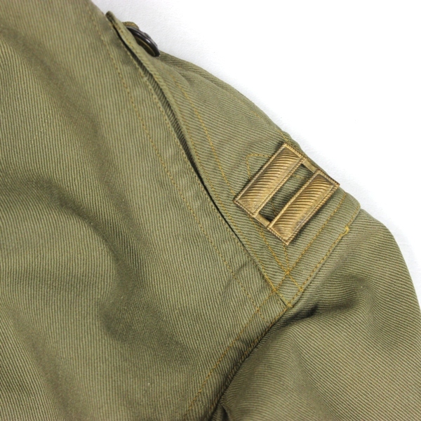 Officers khaki / tan cotton service coat - US NA Infantry