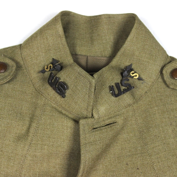 Officers OD wool service coat and breeches - Sanitary Corps