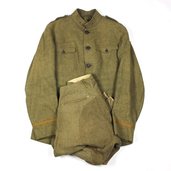 Officers OD wool service coat w/ breeches - Large size